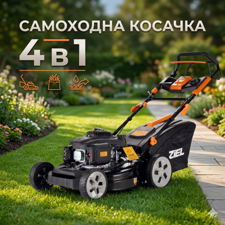 Бензинова Самоходна Косачка 4 в 1 / 4kW