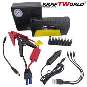 USB Стартер за Кола с Компресор, Фенер и Аварийни Инструменти 12V, 600A