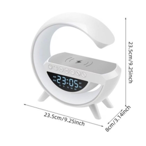 Безжично Зарядно 15W с Bluetooth Тонколона и LED Часовник BT-3401 3в1