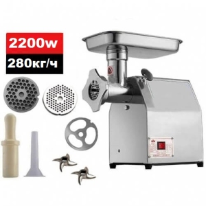 Професионална Електрическа Месомелачка 2200W