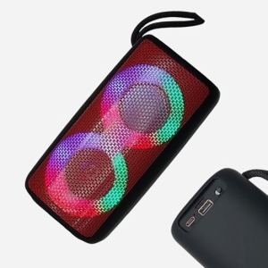 Безжична Тонколона NB-041 с RGB Светлини, FM Радио и Bluetooth