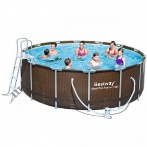 БАСЕЙН СГЛОБЯЕМ BESTWAY Steel ProMax 56709 С ПОМПА 366×100см