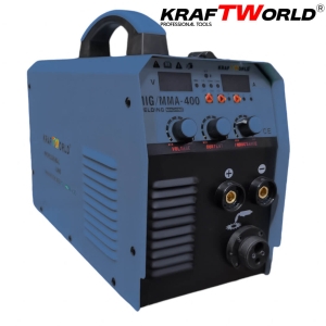 Инверторен Електрожен KRAFT WORLD 350А с Телоподаващо 2в1