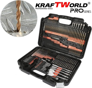 Комплект Битове и Свредла 246 Части в Куфар KRAFT WORLD