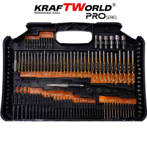 Комплект Битове и Свредла 246 Части в Куфар KRAFT WORLD