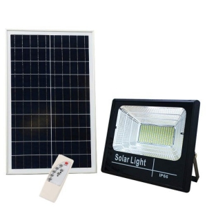 LED Прожектор 200W със Соларен Панел и Дистанционно