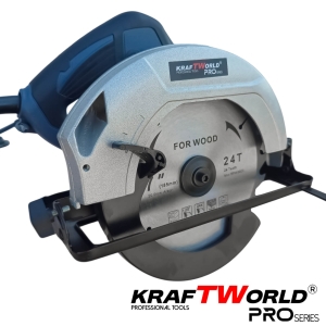 Електрически Ръчен Циркуляр 1600 W, Диск 190mm, Регулируем Ъгъл 45 KRAFT WORLD