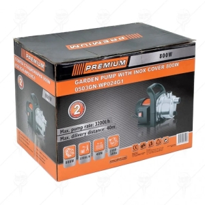 СТАЦИОНАРНА ПОМПА 800W INOX PREMIUM