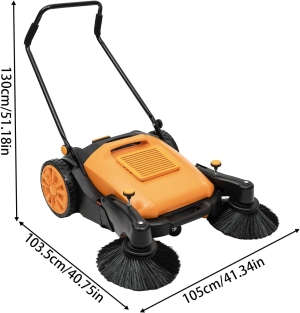 Професионална Механична Машина за Метене 45л