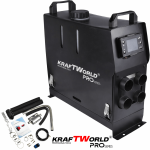 Суха Дизелова Печка с Дистанционно KRAFT WORLD PRO 8kW 12V с 4 Изхода