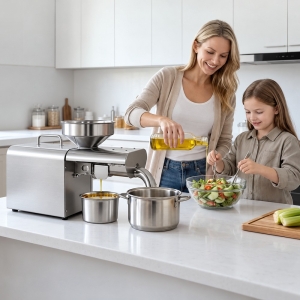 Електрическа преса за олио 750 W с капацитет до 3,75 кг/ч